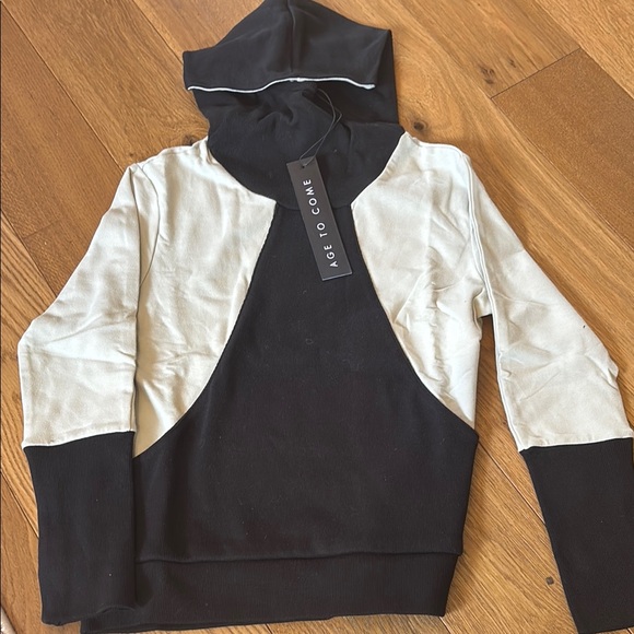 Age to Come Apparel Black and Taupe Hoodie - Picture 1 of 4